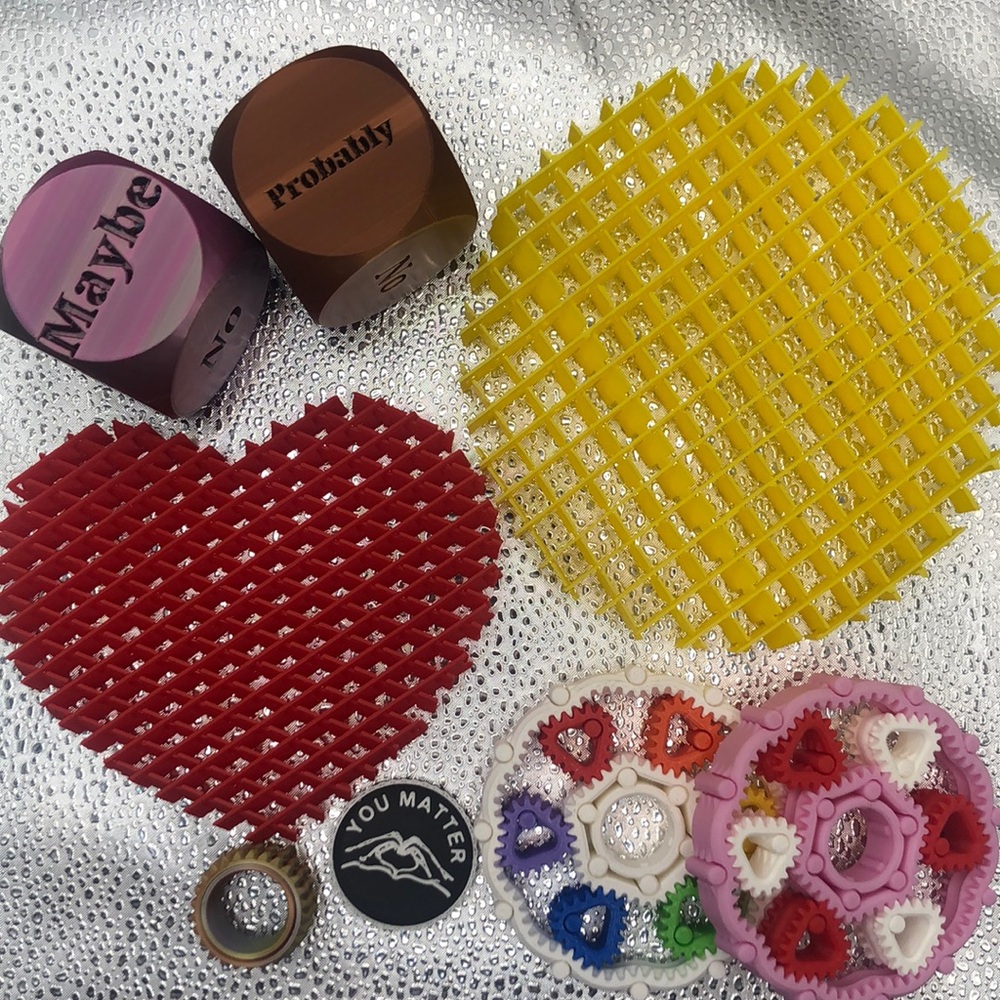 3D Printed Colorful Sensory Fidget Toys
